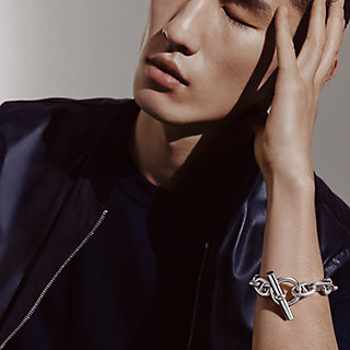 Pulseira Chaîne d'ancre, modelo extragrande - Prata | Hermès Brasil
